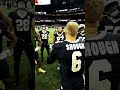 Tyler Shough leads Saints Pregame Huddle vs. Raiders