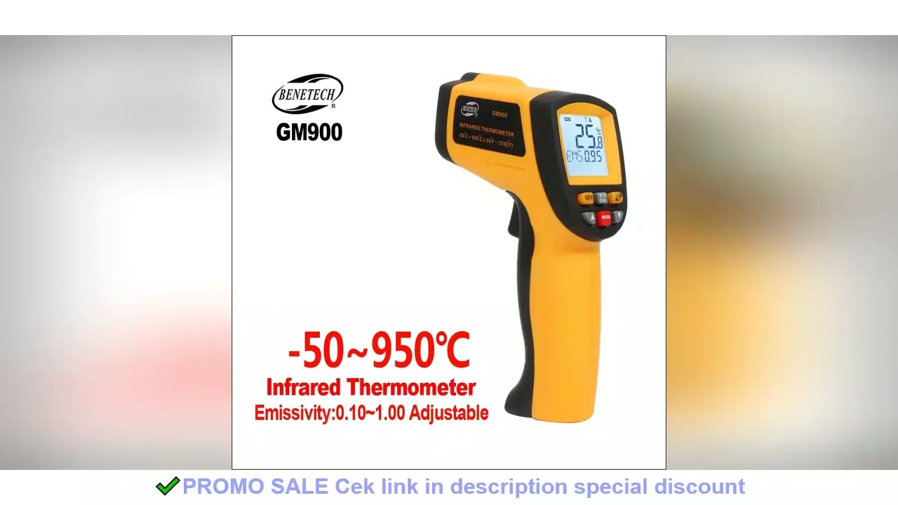 BENETECH Thermometers IR Infrared Thermometer Thermal Imager Handheld Laser Digital Electronic Outdo