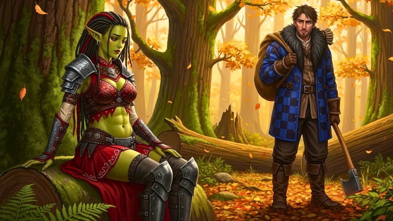 Orc Girl Is Banished Accused of Treason — Until a Human Lumberjack Finds Her and Takes Her In