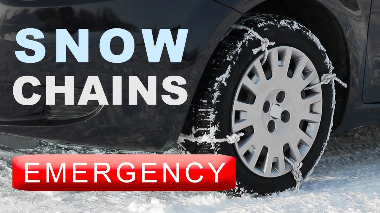 Rope Snow Chains Emergency Hack YouTube