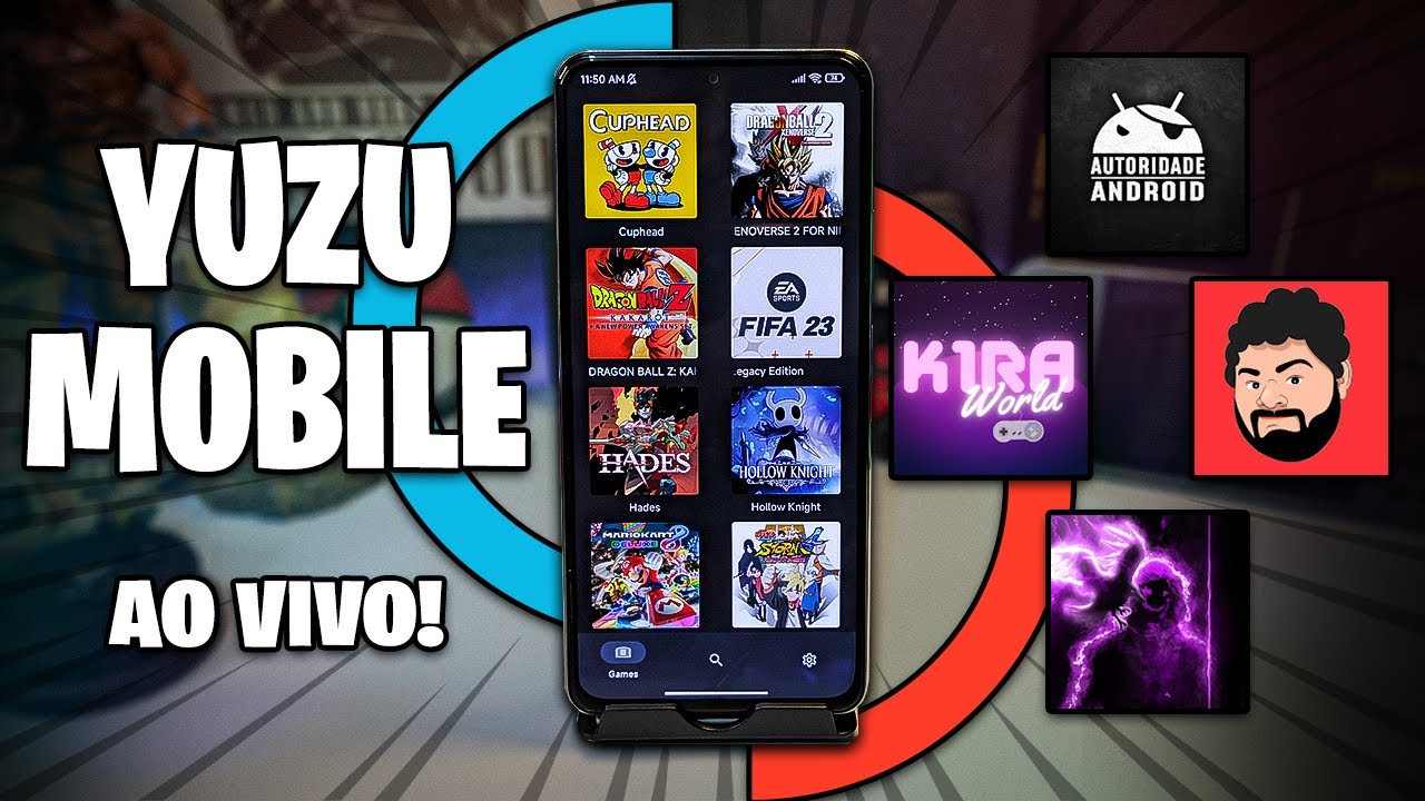 TESTANDO O YUZU MOBILE AO VIVO! | COM ‪@K1RA2077‬ ‪@SenhorLinguica‬
