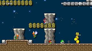 Windy Desert Night Cold Cavern by Star ☆[?]! Super Mario Maker 2 ✹Switch✹ No Commentary #cni