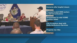 Proposal for more EMS staff rejected by Waterville city councilors following hospital closure
