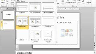 PowerPoint 2010 Tutorial Applying Slide Layouts Microsoft Training Lesson 2.9