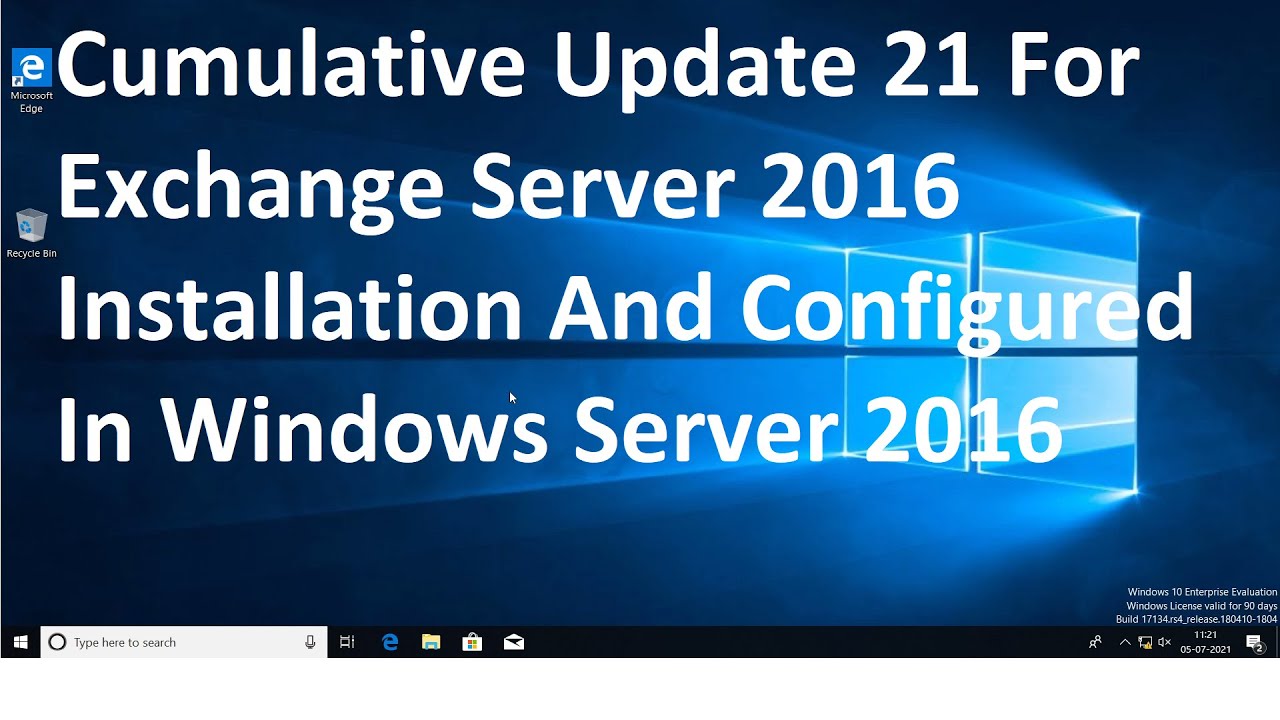 Cumulative update. Server 2016 cumulative update.