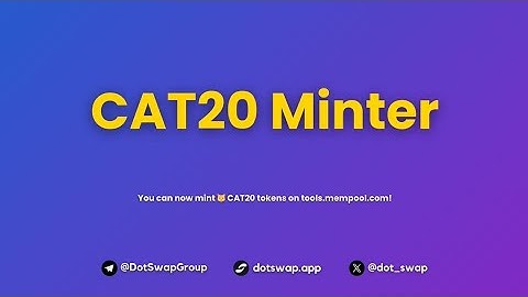 How to mint $CAT on CAT20 protocol on Fractal Bitcoin Mainnet using $FB | Video Tutorial