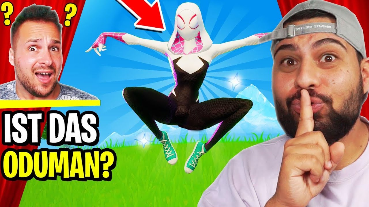 Ich bin Undercover mit dem Spider Gwen skin in seinem Skin Kontest!