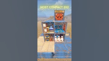 MOST COMPACT 2X2 STARTER #rust #rustbase #gaming #rustbasedesign #rustbunker #rustwipe #rustconsole