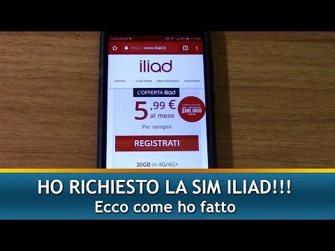 HO RICHIESTO LA SIM ILIAD | Ecco come ho fatto.