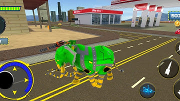 Excavator Robot Car Games - Elephant Robot Games Gameplay #3