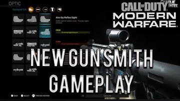 NEW CALL OF DUTY MODERN WARFARE CREATE A CLASS "GUNSMITH" GAMEPLAY