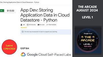 App Dev: Storing Application Data in Cloud Datastore - Python || Arcade Level 1 #qwiklabs || #GSP184
