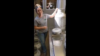 What happens to the milk from Lake Metroparks Farmpark