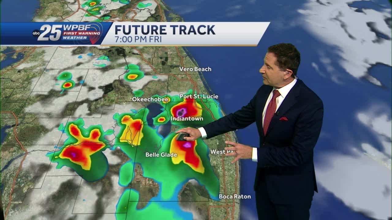 Afternoon and evening storms - YouTube
