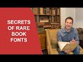 How to find treasures in rare books by studying their typography