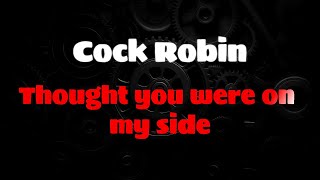 Cock Robin - Thought you were on my side(ENGLISH LYRICS + GREEK TRANSLATION)