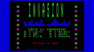 INVASION - The Spectrum - HOMEBREW - BASIC programming.