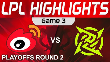 WBG vs NIP Highlights Game 3 LPL Summer Playoffs 2023 Weibo Gaming vs Ninjas in Pyjamas by Onivia