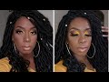 Color Chart Makeup | Bright Yellow Eyeshadow Tutorial on Dark Skin | Collab with BMarie | KIE RASHON