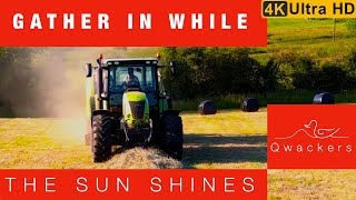 Gather in while the sun shines #tractor #claas #harvest #farming #farmmachinery