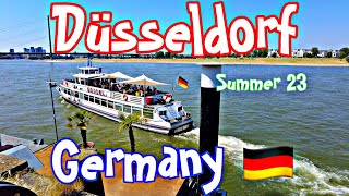 DÜSSELDORF 4K GERMANY 🇩🇪 June 23 - Beautiful City for Weekend  - Walking tour around