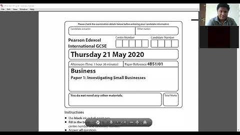 Business 2020 May | Investigating small business | Revision | Edexcel