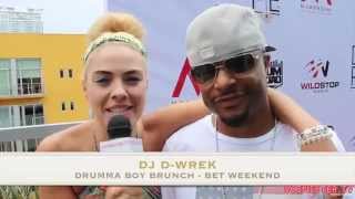 DJ D-Wrek Interview at BET Weekend | Talking Prince, DJ Equipment & Technique