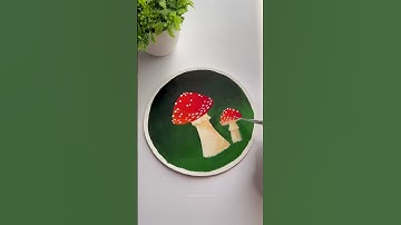 Let’s paint Mushroom 🍄 🌿 #painting #art #gouache