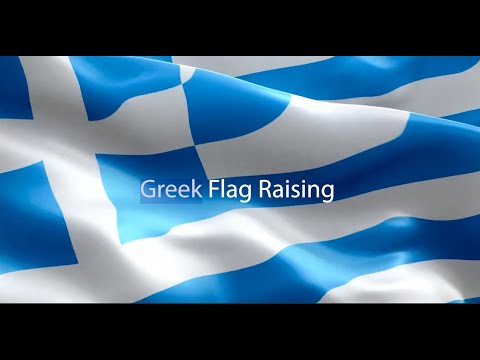 Greek Flag Raising