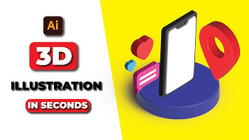 How To Make 3d Illustration In Second｜ In Adobe Illustrator
