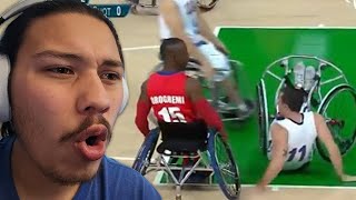 Wheelchair Basketball Ankle Breaker Compilation REACTION