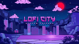 Lofi City Animated Twitch Overlay : Vibrant Stream Package | Doovi