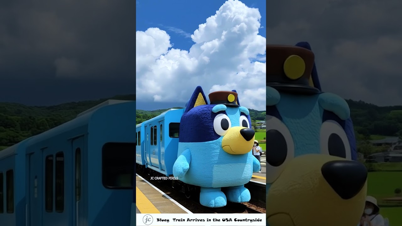 🐾 Bluey Theme Train USA 🚂 Would you like to ride 