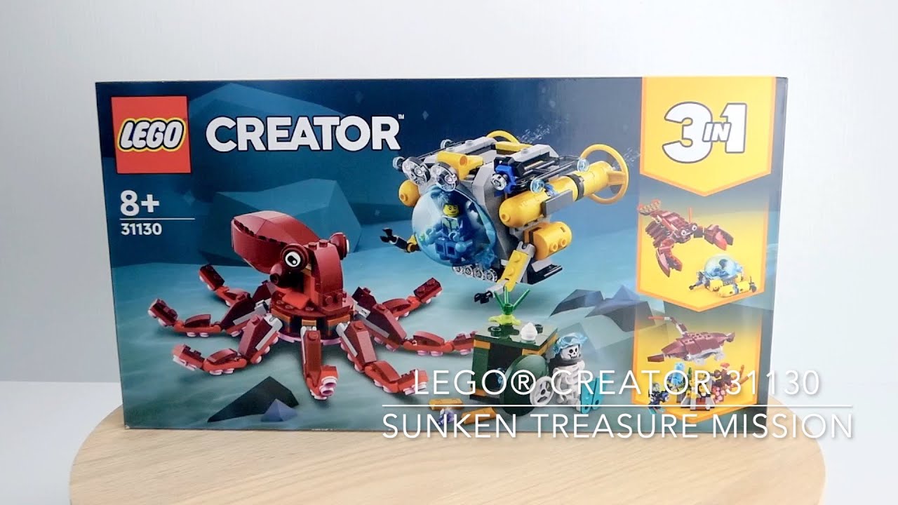 Lego® Creator 3-in-1 Sunken Treasure Mission 31130 SPEED BUILD