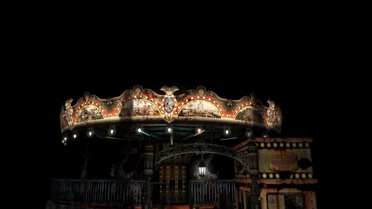 Silent Hill 3 Ambience Lakeside Amusement Park Around Happy Carousel