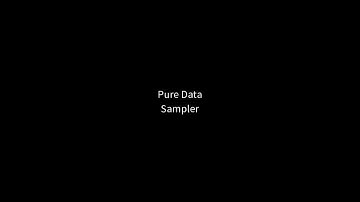 Pure Data (pitch shift) sampler