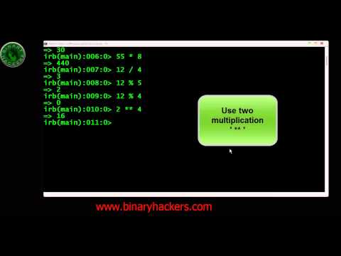 Ruby Programming Part 9 (Arithmetic Operators)