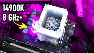 Gaming with the 14900K under LIQUID NITROGEN  over 1000 FPS in CS2