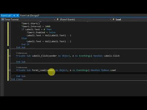 #VBcode HOW TO MAKE COUNTDOWN USING VISUAL BASIC with codes in the description (BEGINNERS)