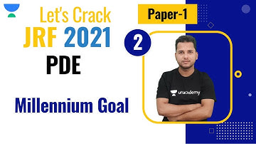 10:00 AM - JRF 2021| PDE by Saif Ahmad | Millennium Goal