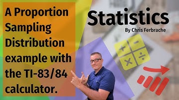 A proportion Sampling Distribution example with the TI-83/84 calculator. [Sampling Distribution]