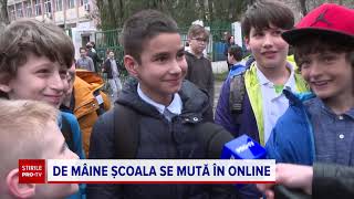 Școlile şi liceele se închid miercuri. Cum vor face totuşi elevii ore, de acasă