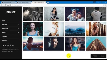 Eunice   Minimal Photography WordPress Theme