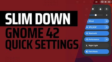 Slim down the Quick Settings on gnome 43