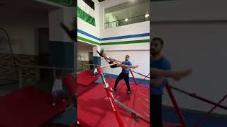 Uneven bars New #skills حركات جديدة جمباز