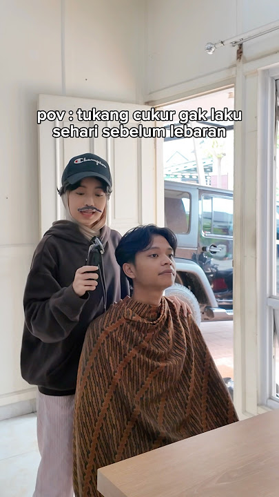 DRAMA SYIFA BECAME A BARBER🫵🏻ADAM EVEN WANTED TO BE BALD😱