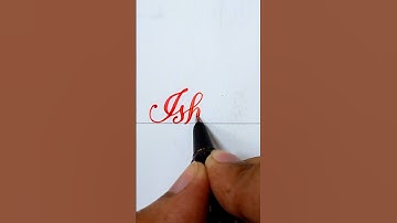 Stunning Calligraphy of the Name "Ishan" | Satisfying Penmanship Art | #shorts