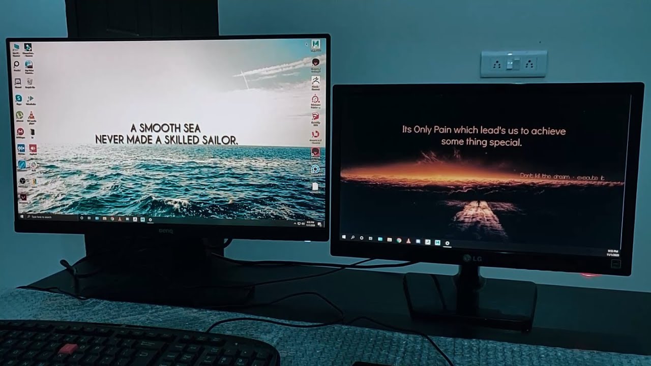 How to connect 2 monitors in hindi YouTube