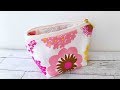 かんたんフ ァスナーポーチの作り方★ファスナー付けが苦手な方にも！★Kcoton★Easy zipper pouch making method