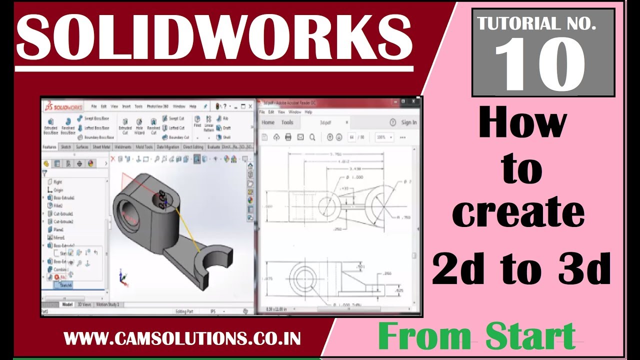 #solidworks tutorials | Solidworks basic Tutorials - YouTube